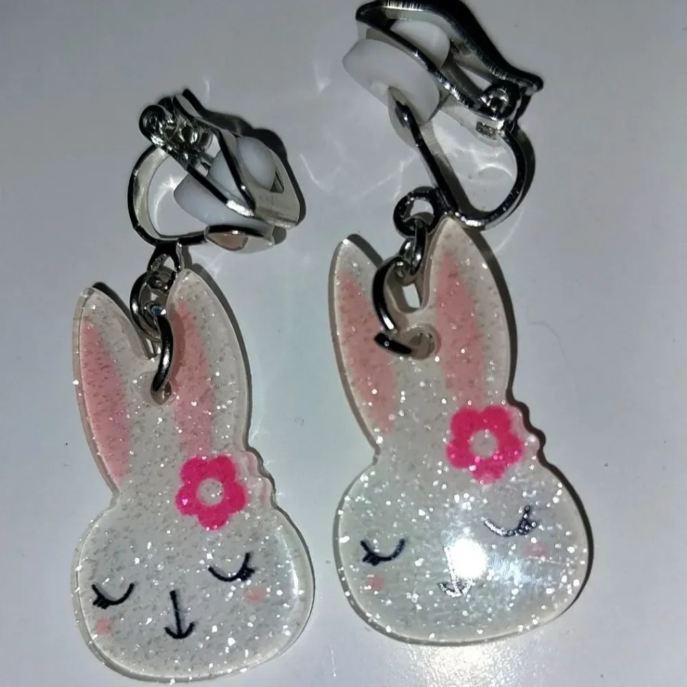 Super cute kid's fashion clip-on earrings - Picture 4 of 6